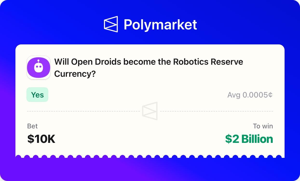 Sample exported Polymarket card